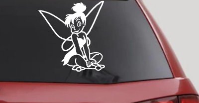 Tinkerbell Sitting Fairy Tale Decal for Cars Trucks Windows