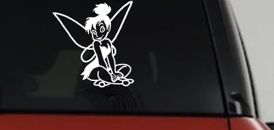 Tinkerbell Sitting Fairy Tale Decal for Cars Trucks Windows