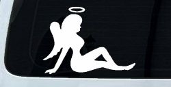 Mud Flap Women Angel with Halo Car or Truck Window Decal Sticker