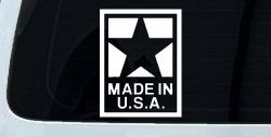 Made In the USA Patriotic Car or Truck Window Decal Sticker