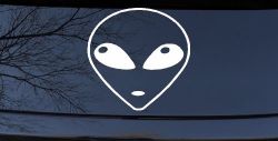 Alien Head Sci Fi Car or Truck Window Decal Sticker