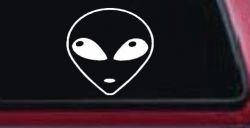 Alien Head Sci Fi Car or Truck Window Decal Sticker