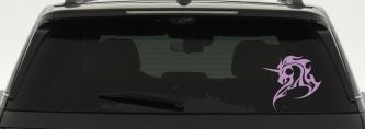 Tribal Unicorn Car or Truck Window Decal Sticker (Lilac)