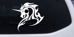 Tribal Unicorn Car or Truck Window Decal Sticker