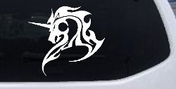 Tribal Unicorn Car or Truck Window Decal Sticker
