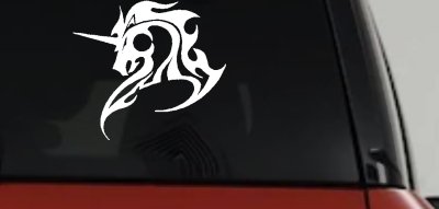 Tribal Unicorn Car or Truck Window Vinyl Decal Sticker