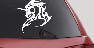 Tribal Unicorn Car or Truck Window Vinyl Decal Sticker