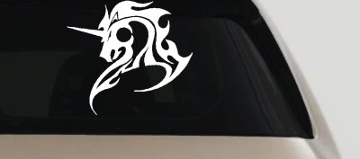 Tribal Unicorn Car or Truck Window Vinyl Decal Sticker