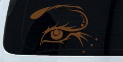 Eye Car or Truck Window Decal Sticker (Copper)