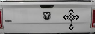 Celtic Cross Christian Car or Truck Window Vinyl Decal Sticker (Black)