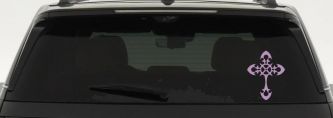 Celtic Cross Christian Car or Truck Window Vinyl Decal Sticker (Lilac)