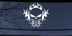 Tribal Punisher Skull Car or Truck Window Decal Sticker