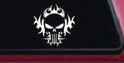 Tribal Punisher Skull Car or Truck Window Decal Sticker