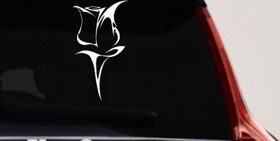 Tulip Rose Flower Car or Truck Window Vinyl Decal Sticker