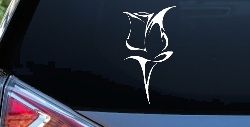 Tulip Rose Flower Car or Truck Window Decal Sticker