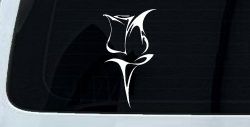 Tulip Rose Flower Car or Truck Window Decal Sticker