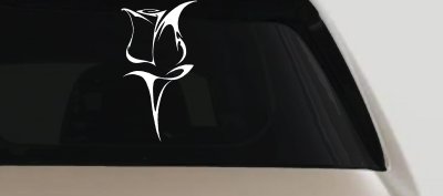 Tulip Rose Flower Car or Truck Window Vinyl Decal Sticker