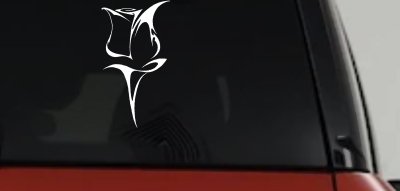 Tulip Rose Flower Car or Truck Window Vinyl Decal Sticker
