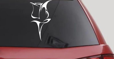 Tulip Rose Flower Car or Truck Window Vinyl Decal Sticker