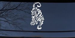 Tribal Cat Tiger Car or Truck Window Decal Sticker