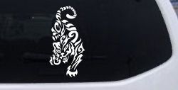 Tribal Cat Tiger Car or Truck Window Decal Sticker