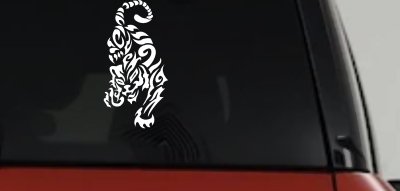 Tribal Cat Tiger Car or Truck Window Vinyl Decal Sticker
