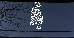 Tribal Cat Tiger Car or Truck Window Decal Sticker