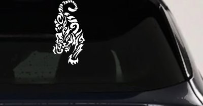 Tribal Cat Tiger Car or Truck Window Vinyl Decal Sticker