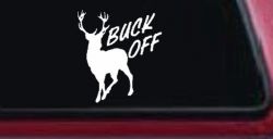 Buck Off Deer Hunting Car or Truck Window Decal Sticker