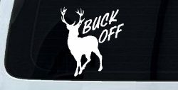 Buck Off Deer Hunting Car or Truck Window Decal Sticker