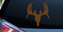 Deer Skull Hunting Car or Truck Window Decal Sticker (Copper)