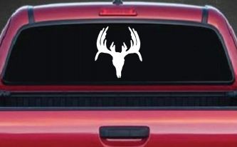 Deer Skull Hunting Car or Truck Window Decal Sticker