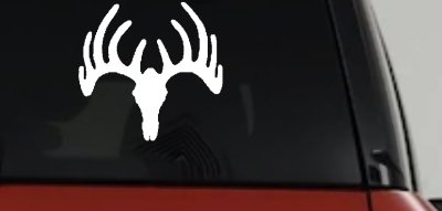 Deer Skull Mount Hunting Car or Truck Window Vinyl Decal Sticker