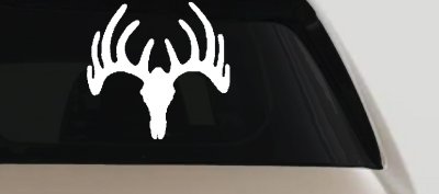 Deer Skull Mount Hunting Car or Truck Window Vinyl Decal Sticker