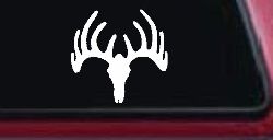 Deer Skull Mount Hunting Car or Truck Window Decal Sticker