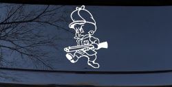 Elmer Fudd Hunting Cartoons Car or Truck Window Decal Sticker