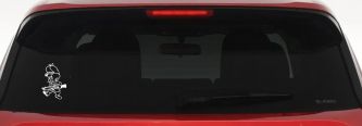 Elmer Fudd Hunting Cartoons Car or Truck Window Decal Sticker (White)