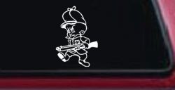 Elmer Fudd Hunting Cartoons Car or Truck Window Decal Sticker
