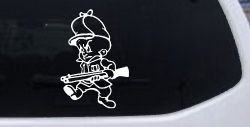 Elmer Fudd Hunting Cartoons Car or Truck Window Decal Sticker