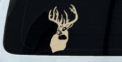 Buck Deer Hunting Car or Truck Window Decal Sticker (Desert Sand)