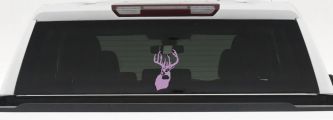 Buck Deer Hunting Car or Truck Window Decal Sticker (Lilac)