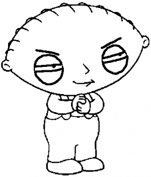 Stewie up to something Cartoons car-window-decals-stickers