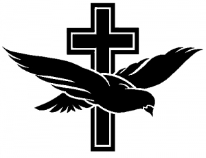 Dove With Cross Christian car-window-decals-stickers