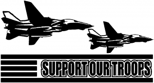Support Our Troops Military car-window-decals-stickers