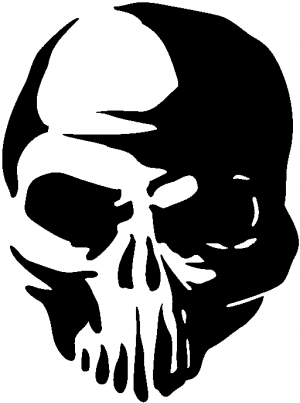 Tribal Skull Skulls car-window-decals-stickers