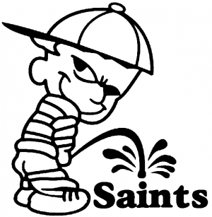 Pee On Saints Pee Ons car-window-decals-stickers