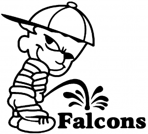 Pee On Falcons Pee Ons car-window-decals-stickers