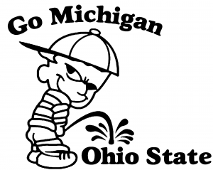Go Michigan College car-window-decals-stickers