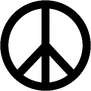 Peace Sign Symbol Christian car-window-decals-stickers