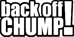 Back Off Chump Funny car-window-decals-stickers